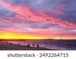 Gorgeous Sunset at Noosa Main beach, Sunshine Coast, Australia 