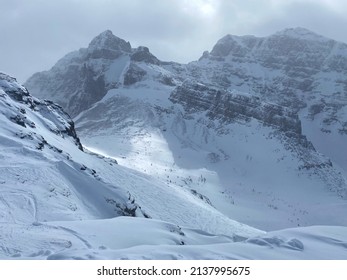 Gorgeous View Of Rocky Mountains From Banff Sunshine Ski Resort