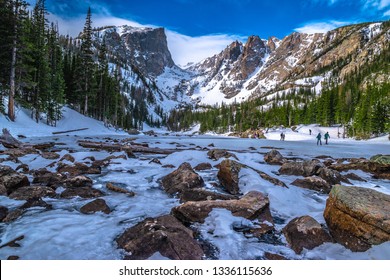 Gorgeous Winter Hike To Dream Lake In Rocky Mountain National Park In Estes Park, Colorado