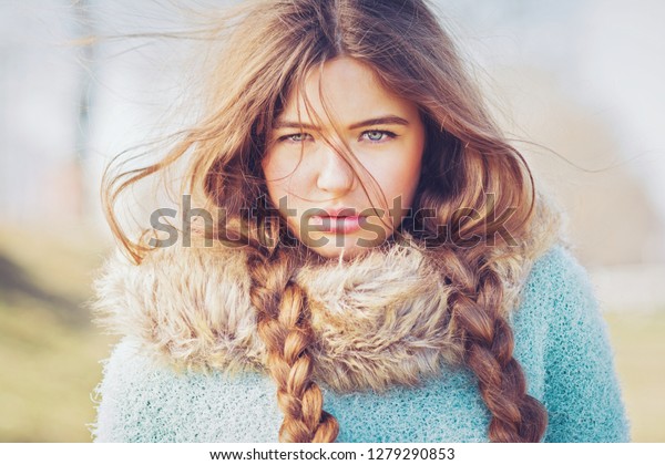 Gorgeous Young Blonde Woman Long Blonde Stock Photo Edit Now