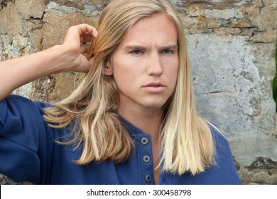 Blond Long Hair Man Images Stock Photos Vectors Shutterstock