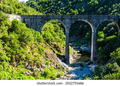 Gorges Du Doux View From Mastrou Ardèche Train, Ardèche, France