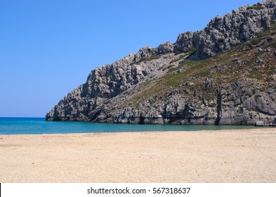 Gorgona Beach On Rhodes Island - Greece