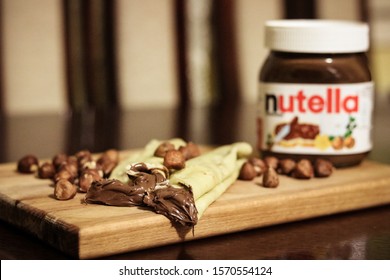 Gornji Vrbljani / Bosnia And Herzegovina / 22.07.2018

Nutella With Hazelnuts In Pancakes