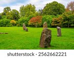 Gorsedd Stone Circle at Bute park in Cardiff, UK.