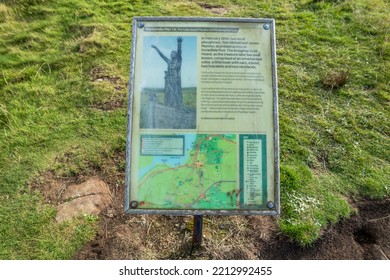 Gortmore, Northern Ireland, UK - September 18 2022 : Manannan Mac Lir Statue By John Darre Sutton - He Is A Warrior And King In Irish Mythology Who Is Associated With The Sea And Often Interpreted As