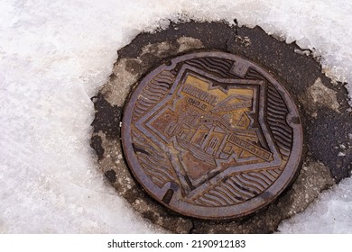 Goryokaku Manhole In Hakodate Town