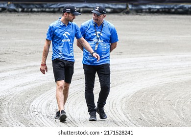 Gorzow, Poland - 06.25.2022 - FIM Speedway Grand Prix: Track Inspection, Bartosz Zmarzlik And His Dad