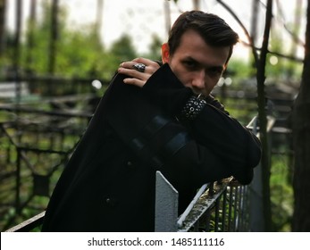 Goth In The Russian Cemetery