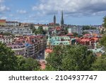 Gothenburg aerial view. Gothenburg is the second-largest city in Sweden. GOTHENBURG, SWEDEN.