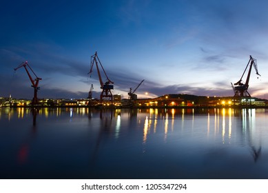 Gothenburg Harbour By Night