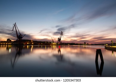 Gothenburg Harbour By Night