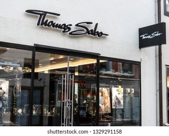 Gothenburg - Sweden. Circa Mars, 2019: Thomas Sabo Is A Popular Shop In The Central City.