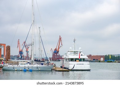 Gothenburg, Sweden, July, 2018, Boats at the guest harbor in Gothenburg, Sweden