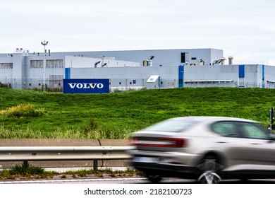 Gothenburg, Sweden - July 24 2022: Exterior Of Volvo Car Factory In Torslanda.