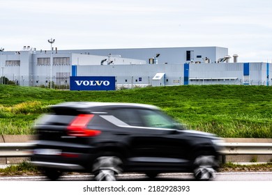 Gothenburg, Sweden - July 24 2022: Exterior Of Volvo Car Factory In Torslanda.