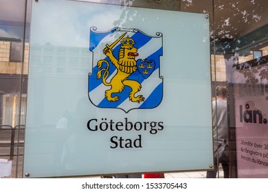 Gothenburg/Sweden - 8/12/2019: Gothenburg Station Banner