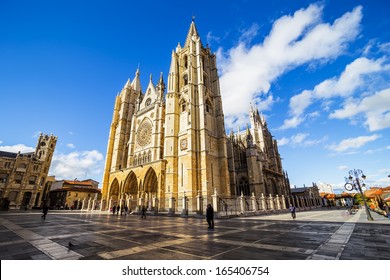 Gothic Cathedral of Leon, Castilla Leon, Spain