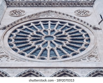 Gothic Cathedral Of Leon, Castilla Leon, Spain.