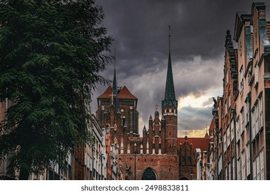 Gothic facades of ancient houses in the Old Town of Gdansk - Powered by Shutterstock