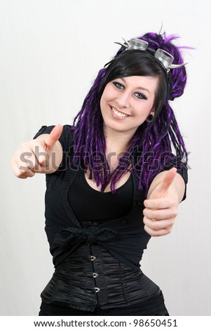 violet gothic girls thumbs Violet gothic girls thumbs