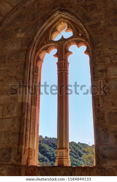 Gothic Pointed Arch Window Decorations Entrance Stock Photo Edit