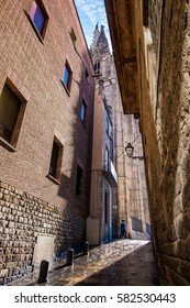 Gothic Quarter In Barcelona, Spain