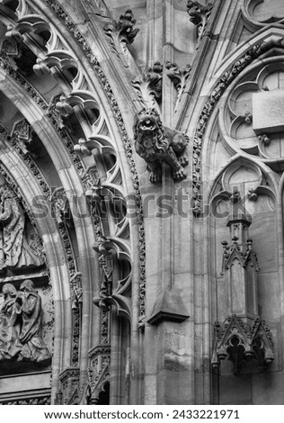 Gothic style Gargoyle on St Vitus' Cathedral, Prague