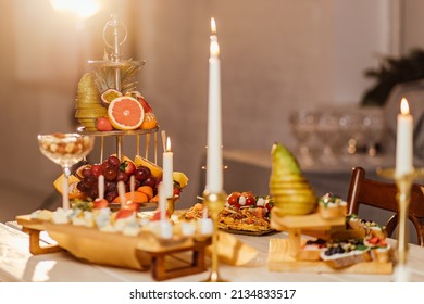 Gourmet Appetizers: Caviar, Venison, Tuna And Salmon Catering Service Photography