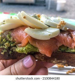 Gourmet Avocado Toast Salmon Egg 