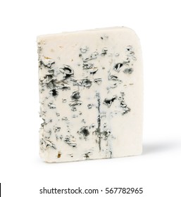 Gourmet Blue Cheese On White Background