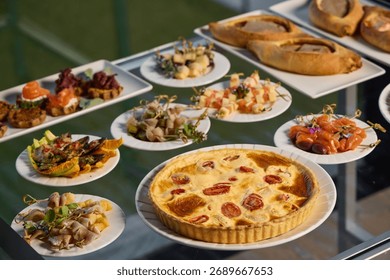 A Gourmet Spread Featuring a Wide Array of Delicious Dishes and Tempting Appetizers