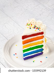 Gourmet Vanilla Rainbow Cake