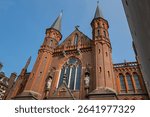 Gouwekerk is a former Roman Catholic cruciform church. Located on Hoge Gouwe in Gouda city, the church dates from the early twentieth century. GOUDA, NETHERLANDS.