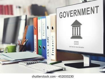Government Administration Pillar Graphic Concept