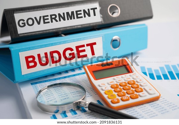 Government, BUDGET. Binder data finance report
business with graph analysis in
office.