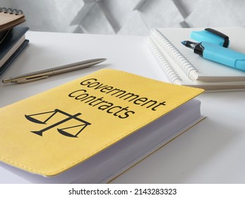 Government Contracts is shown on a photo using the text - Shutterstock ID 2143283323