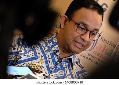 Governor Of The Capital City Of Jakarta, Indonesia, Mr. Anies Baswedan At The Opening Of The Jakarta Great Sale, May 25, 2019.