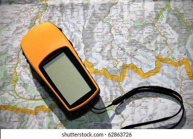 GPS Device On Map