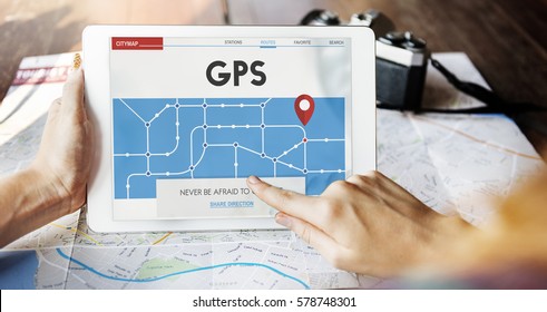 GPS Map Directions Navigation Location