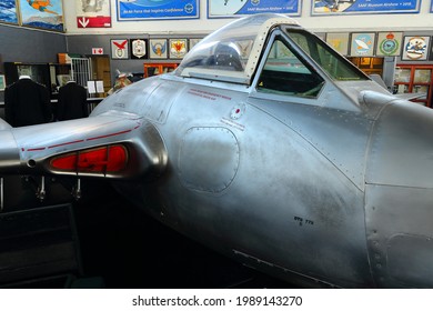 
Gqeberha, South Africa: 2 June 2021: The South African Air Force Museum Where Several Vintage, WWII And  Newer Aircraft Are On Display. Exhibits Include Weapons, Engines, And Aircraft Components.