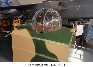 Gqeberha, South Africa: 2 June 2021: The South African Air Force Museum Exhibits Several Vintage, WWII Aircraft And Helicopters. Included, Are Aircraft Components And Weapons Of War.