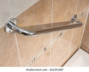 Grab Bar For Handicapped Person In Bathroom