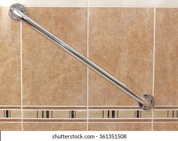 Grab Bar For Handicapped Person In Bathroom