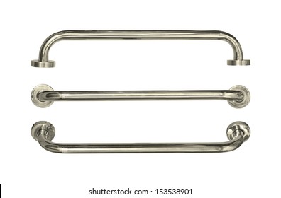 Grab Bar (with Clipping Path) Isolated On White Background