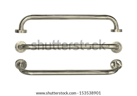 Grab bar (with clipping path) isolated on white background