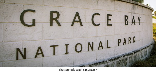 Grace Bay National Park Sign