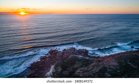 Gracetown, Western Australia's Famous Surf Breaks And Coast Near Margaret River At Sunset.
