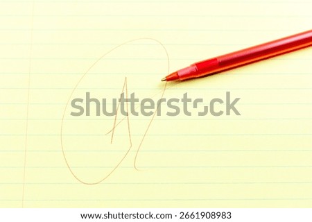 Grade of an A on noter paper