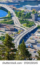 Grade Separation Roads In Bergen,  Norway